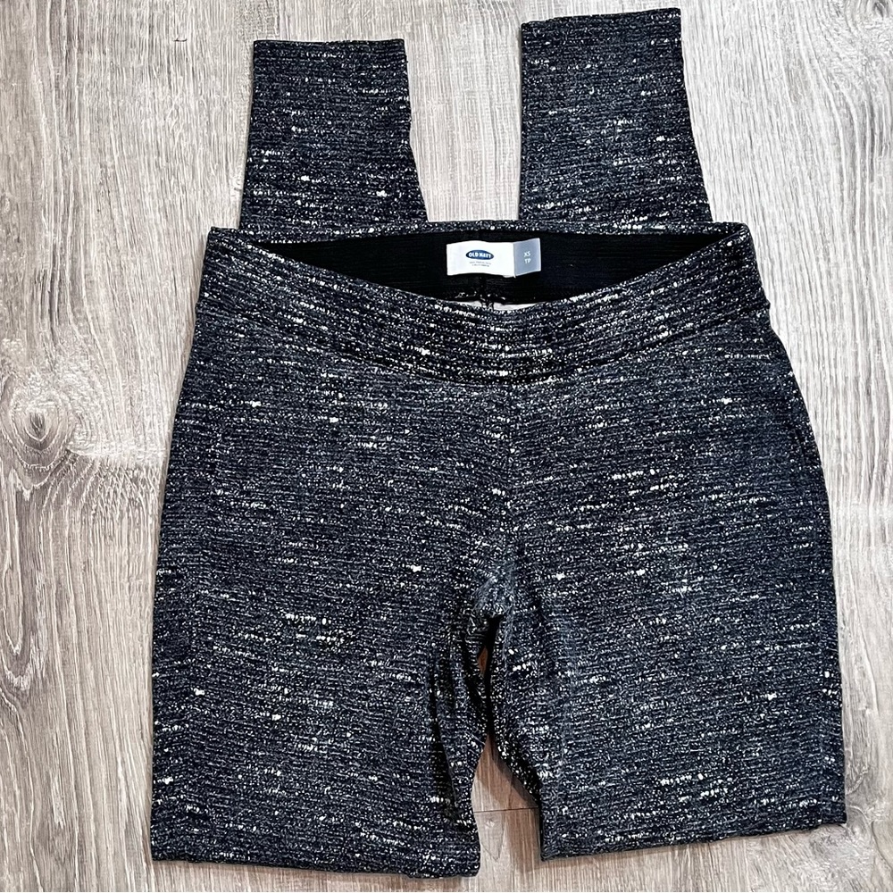 Old Navy Size XS Blue Black White Skinny Legging Stretch Ankle Pants